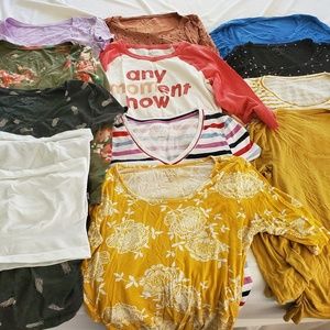 Maternity Top Lot Size Small and Belly Bands